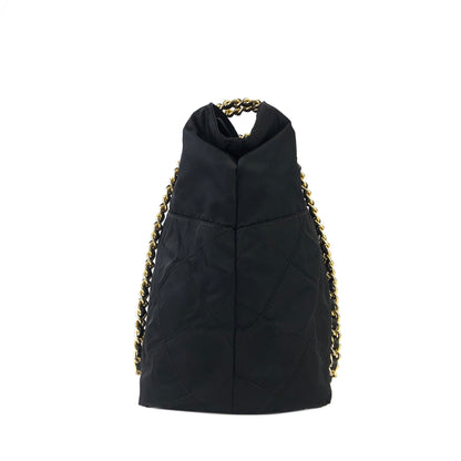 PRADA 鏈條尼龍單肩包 黑色 ibc4c8