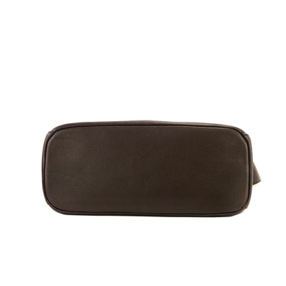 LOEWE Anagram logo Leather Shoulder bag Brown Vintage Old 8dbcg7