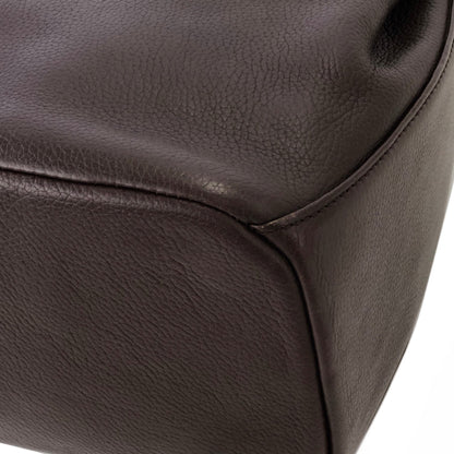 LOEWE Anagram logo Leather Shoulder bag Brown Vintage Old 8dbcg7