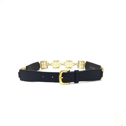 Christian Dior Cannage 皮帶 海軍藍 復古 老 vguitj