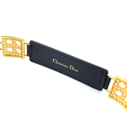 Christian Dior Cannage 皮帶 海軍藍 復古 老 vguitj