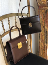 Load image into Gallery viewer, LOEWE Anagram Front Lock Leather 2WAY MiniBag Shoulder Bag Brown fbbxzn
