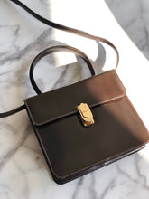 Load image into Gallery viewer, LOEWE Anagram Front Lock Leather 2WAY MiniBag Shoulder Bag Brown fbbxzn
