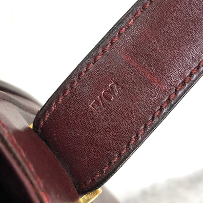 CELINE Triomphe 馬蹄形絨面革單肩包 波爾多紅 復古 舊款 Celine rxbz24