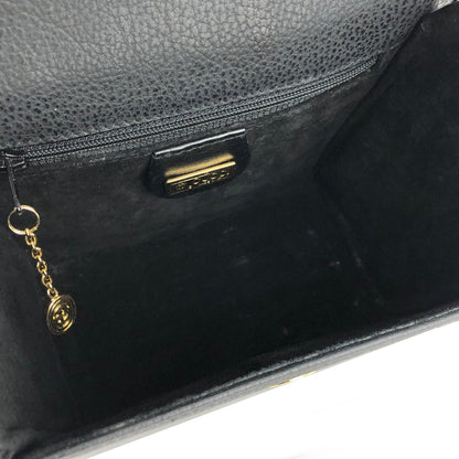 GUCCI 標誌皮革斜背包單肩包黑色舊款 gucci 復古 hdbtkh