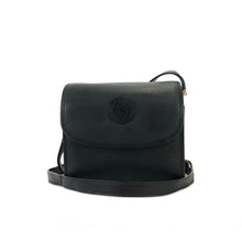 Load image into Gallery viewer, GUCCI Logo Leather Crossbody Shoulder bag Black Old gucci Vintage hdbtkh
