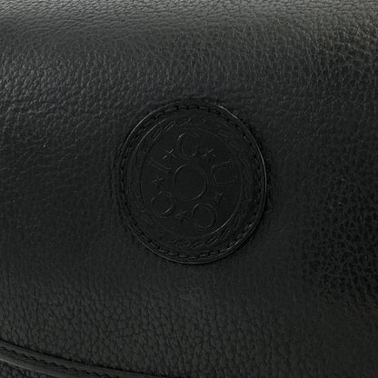 GUCCI 標誌皮革斜背包單肩包黑色舊款 gucci 復古 hdbtkh