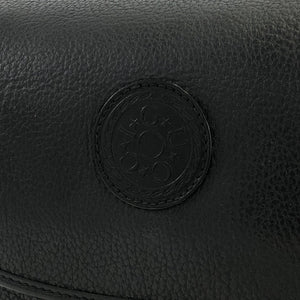 GUCCI Logo Leather Crossbody Shoulder bag Black Old gucci Vintage hdbtkh