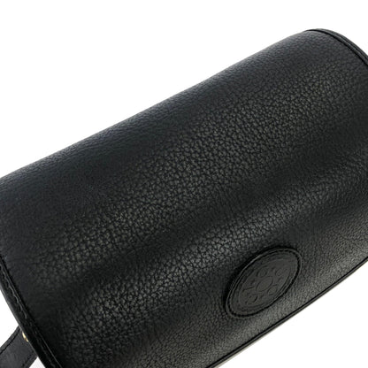 GUCCI 標誌皮革斜背包單肩包黑色舊款 gucci 復古 hdbtkh