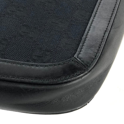 GUCCI G Logo GG canvas Hobobag Shoulderbag Black Vintage Old GUCCI kxy4ms