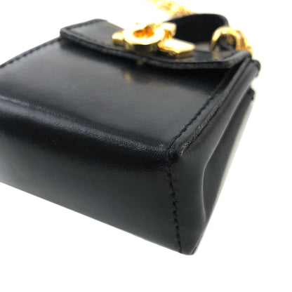 Salvatore Ferragamo Gancini 包款吊飾鑰匙圈 黑色 復古 ccs7ab