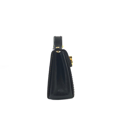 Salvatore Ferragamo Gancini 包款吊飾鑰匙圈 黑色 復古 ccs7ab