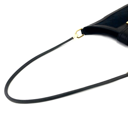 GUCCI G Logo GG canvas Hobobag Shoulderbag Black Vintage Old GUCCI kxy4ms