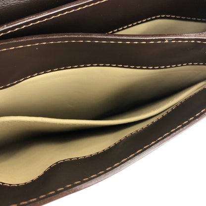 LOEWE Anagram Front Lock Leather 2WAY MiniBag Shoulder Bag Brown fbbxzn