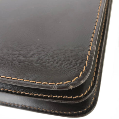 LOEWE Anagram Front Lock Leather 2WAY MiniBag Shoulder Bag Brown fbbxzn