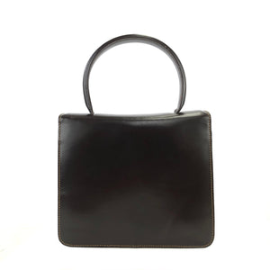 LOEWE Anagram Front Lock Leather 2WAY MiniBag Shoulder Bag Brown fbbxzn