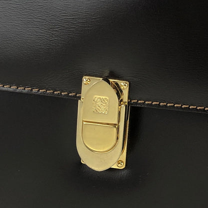 LOEWE Anagram Front Lock Leather 2WAY MiniBag Shoulder Bag Brown fbbxzn