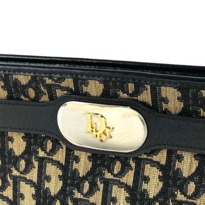 Christian Dior Trotter Oblique 提花肩背包 手袋 海軍藍 復古 舊款 83hjfi