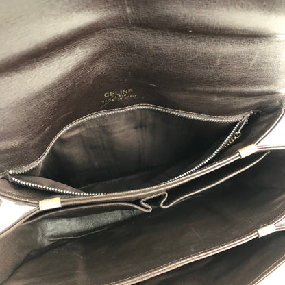 CELINE Blason Triomphe Shoulder bag Brown Old CELINE vintage 85uiw4