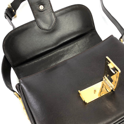 CELINE Blason Triomphe Shoulder bag Brown Old CELINE vintage 85uiw4