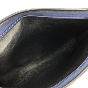 Christian Dior Logo Trotter Oblique Jacquard Shoulder bag Navy Vintage Old th6ugm