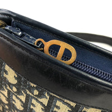Load image into Gallery viewer, Christian Dior Logo Trotter Oblique Jacquard Shoulder bag Navy Vintage Old th6ugm
