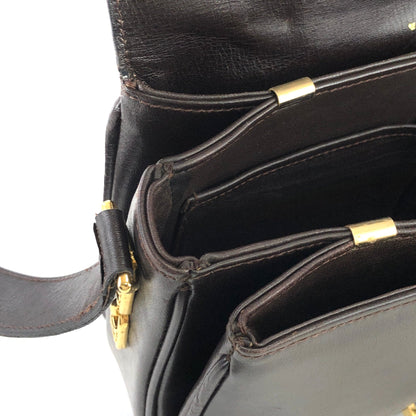 CELINE Blason Triomphe Shoulder bag Brown Old CELINE vintage 85uiw4