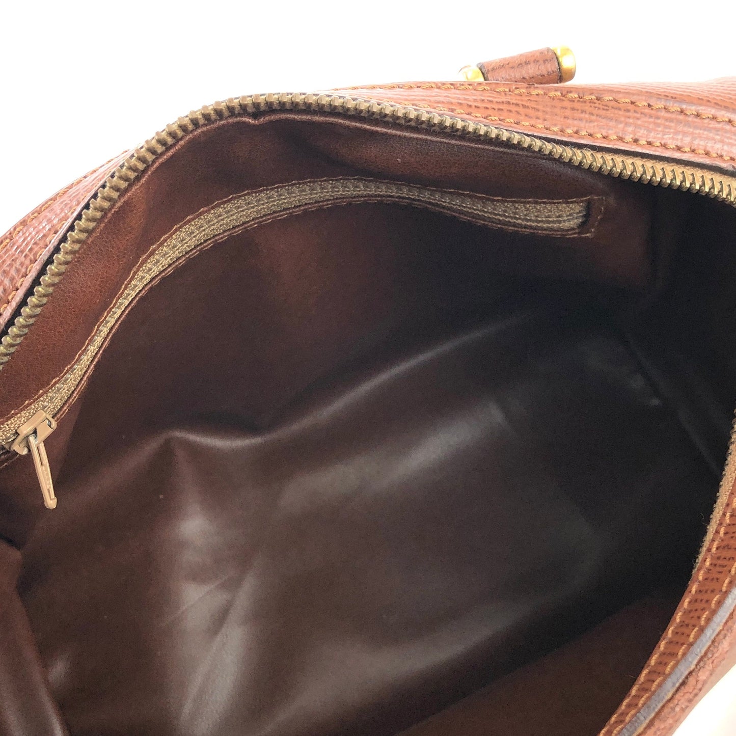 CELINE Blason embossed 2Way Bostonbag Handbag Shoulderbag Brown Vintage Old CELINE 2ungjn