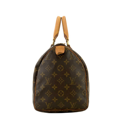 LOUIS VUITTON Monogram Speedy 30 Boston bag Handbag M41526 Brown Vintage Old ha3zjt