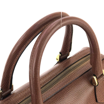 CELINE Blason embossed 2Way Bostonbag Handbag Shoulderbag Brown Vintage Old CELINE 2ungjn