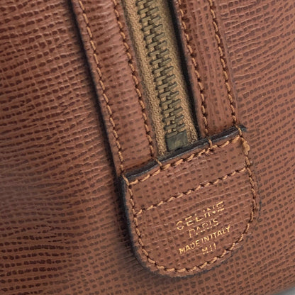 CELINE Blason embossed 2Way Bostonbag Handbag Shoulderbag Brown Vintage Old CELINE 2ungjn
