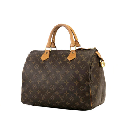 LOUIS VUITTON Monogram Speedy 30 Boston bag Handbag M41526 Brown Vintage Old ha3zjt