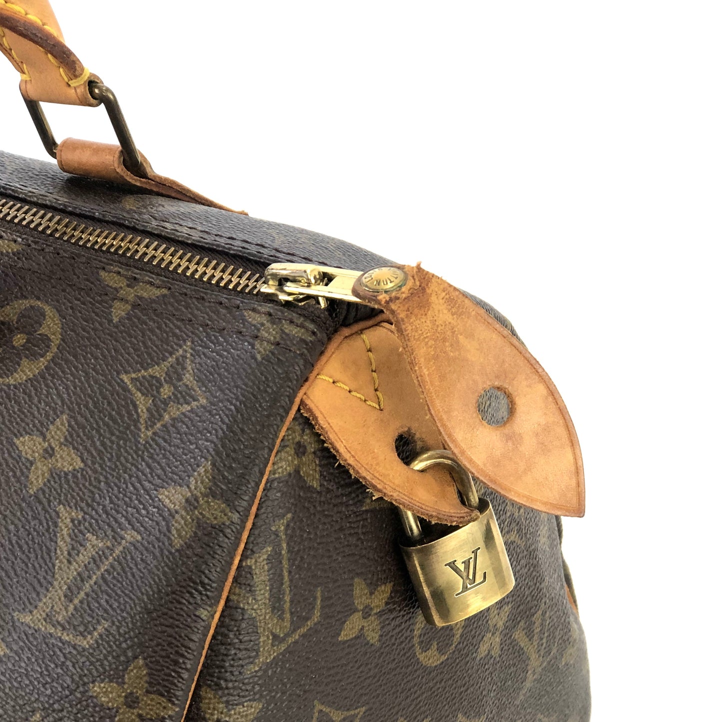 LOUIS VUITTON Monogram Speedy 30 Boston bag Handbag M41526 Brown Vintage Old ha3zjt