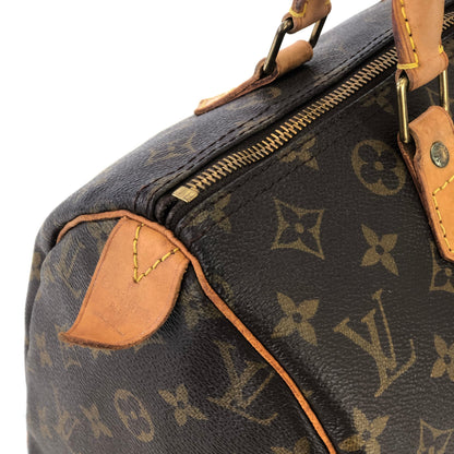 LOUIS VUITTON Monogram Speedy 30 Boston bag Handbag M41526 Brown Vintage Old ha3zjt