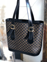 Load image into Gallery viewer, CELINE Macadam Tote bag Black Vintage Old celine　628gkb
