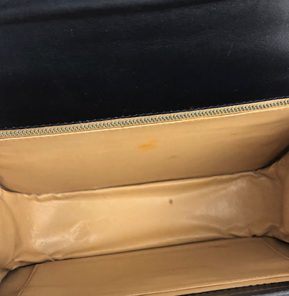 CELINE 旋鎖 Blason 標誌皮革單肩包 海軍藍 復古舊款 CELINE p62ipx