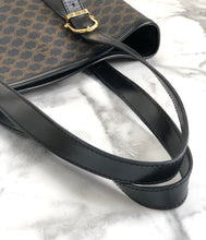 Load image into Gallery viewer, CELINE Macadam Tote bag Black Vintage Old celine　628gkb
