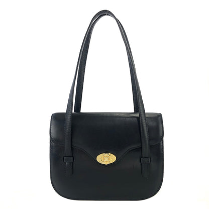 CELINE 旋鎖 Blason 標誌皮革單肩包 海軍藍 復古舊款 CELINE p62ipx