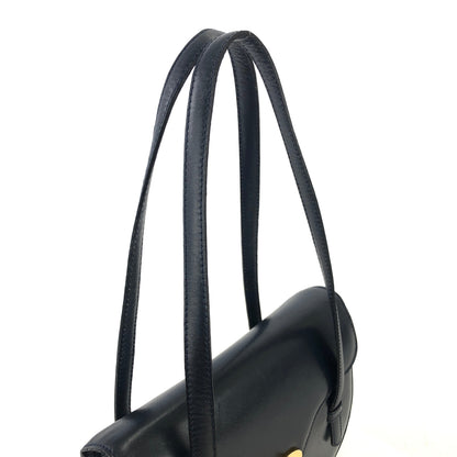 CELINE 旋鎖 Blason 標誌皮革單肩包 海軍藍 復古舊款 CELINE p62ipx