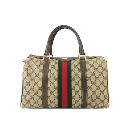 GUCCI GG plus Sherry line Boston bag Hansbag Beige Vintage Old Gucci dwviem