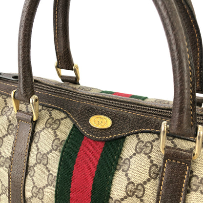 GUCCI GG plus Sherry line Boston bag Hansbag Beige Vintage Old Gucci dwviem