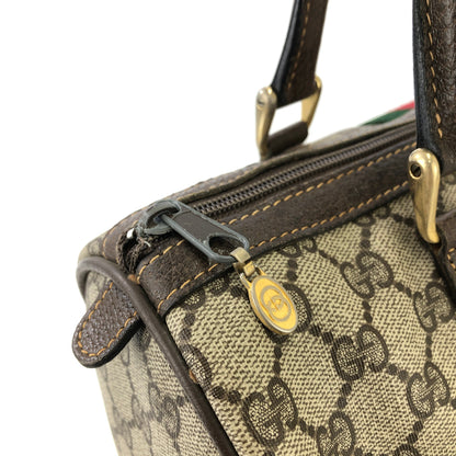GUCCI GG plus Sherry line Boston bag Hansbag Beige Vintage Old Gucci dwviem