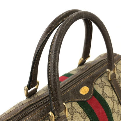 GUCCI GG plus Sherry line Boston bag Hansbag Beige Vintage Old Gucci dwviem