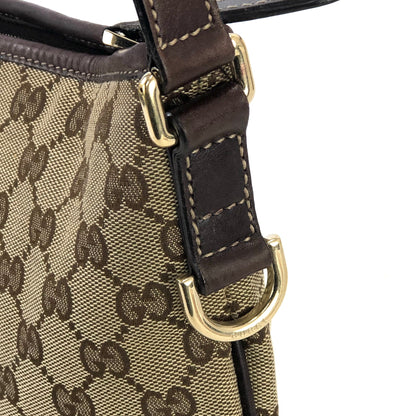 GUCCI GG canvas Interlocking Crossbody Shoulder bag Brown Vintage Old py4kmk