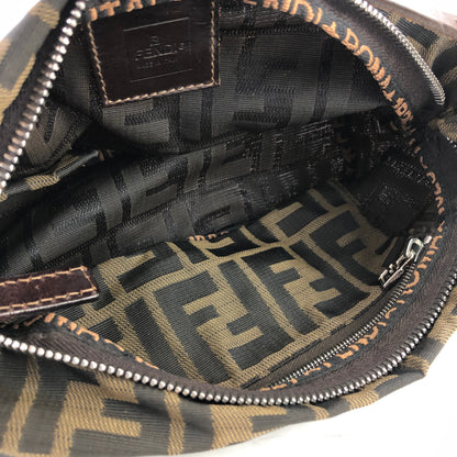 FENDI Zucca Jacquard Mini Handbag Hobobag Brown Old Vintage azzkah