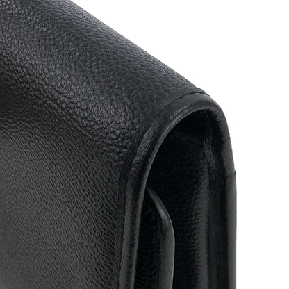 Yves Saint Laurent Logo stitch Clutch bag Black Vintage Old pdt4w5