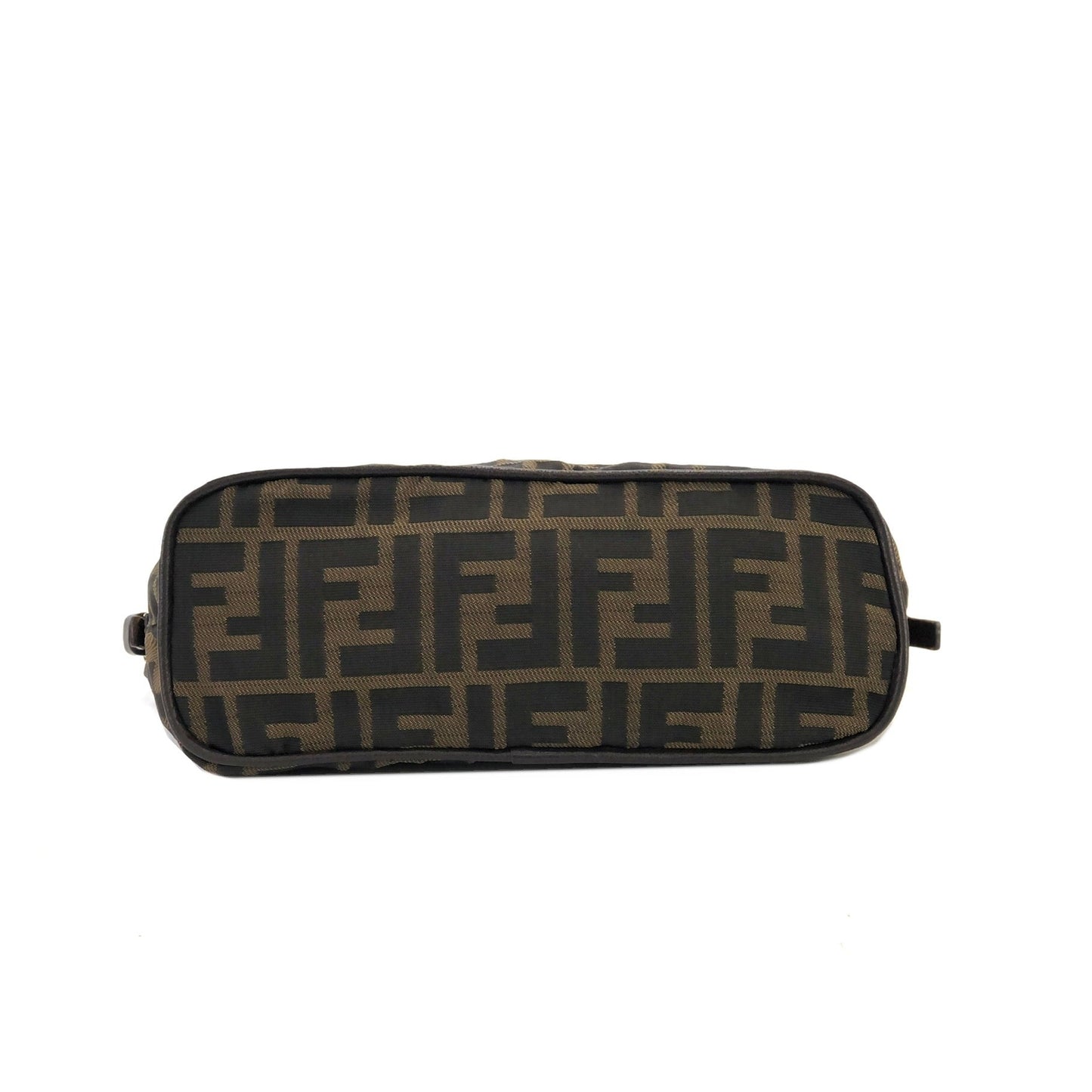 FENDI Zucca Jacquard Mini Handbag Hobobag Brown Old Vintage azzkah