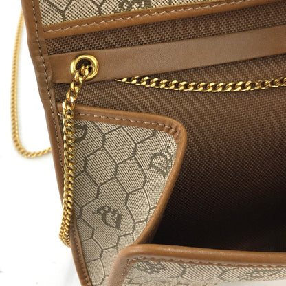 Christian Dior CD Leather PVC Chain Mini bag Shoulder bag Beige Vintage Old cmzcvr