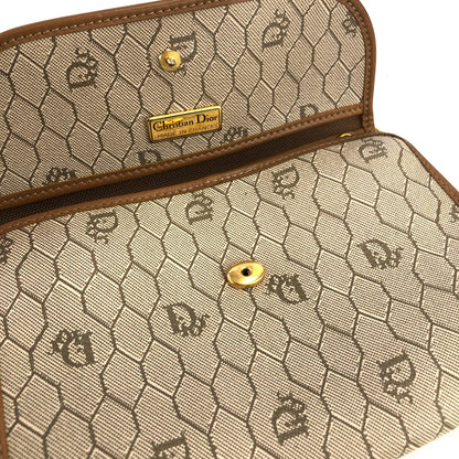 Christian Dior CD Leather PVC Chain Mini bag Shoulder bag Beige Vintage Old cmzcvr