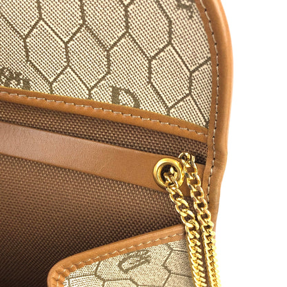 Christian Dior CD Leather PVC Chain Mini bag Shoulder bag Beige Vintage Old cmzcvr